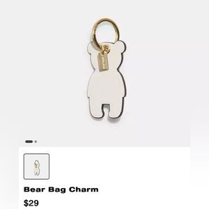 Coach key charm